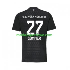Koszulka Bayern Monachium Yann Sommer 27 Bramkarska Domowe Stroje Piłkarskie 2023/24 Krótki Rękaw
